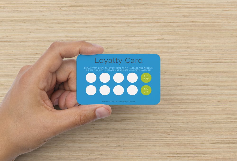goPhysio Massage Loyalty Card Front 1