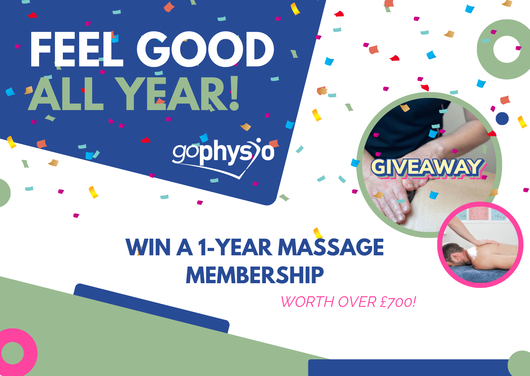 Win a Year of Massages with goPhysio - Our November Massage Giveaway! 1 goPhysio Massage Giveaway